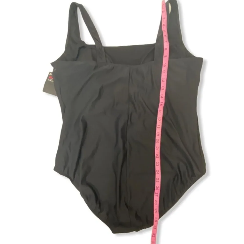 Shape FX Slimming Black One Piece Swimsuit